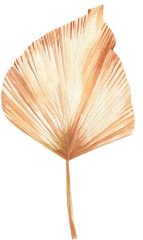 北欧小清新水彩植物图案