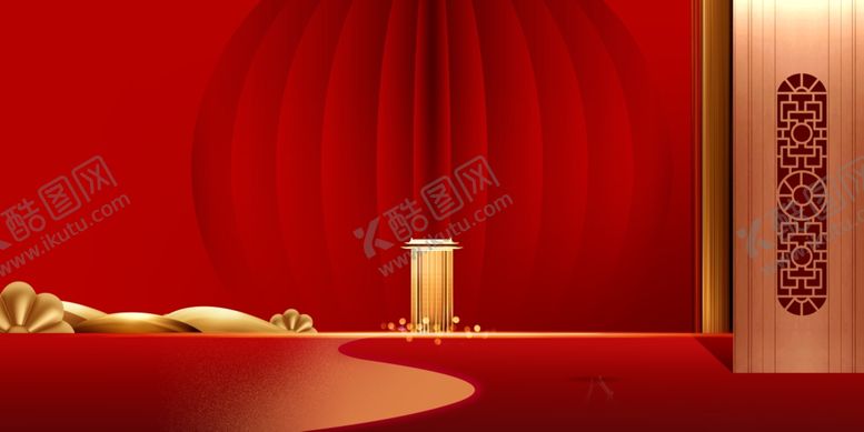 编号：23055507051044349792【酷图网】源文件下载-地产高端复古古风国风城市背景