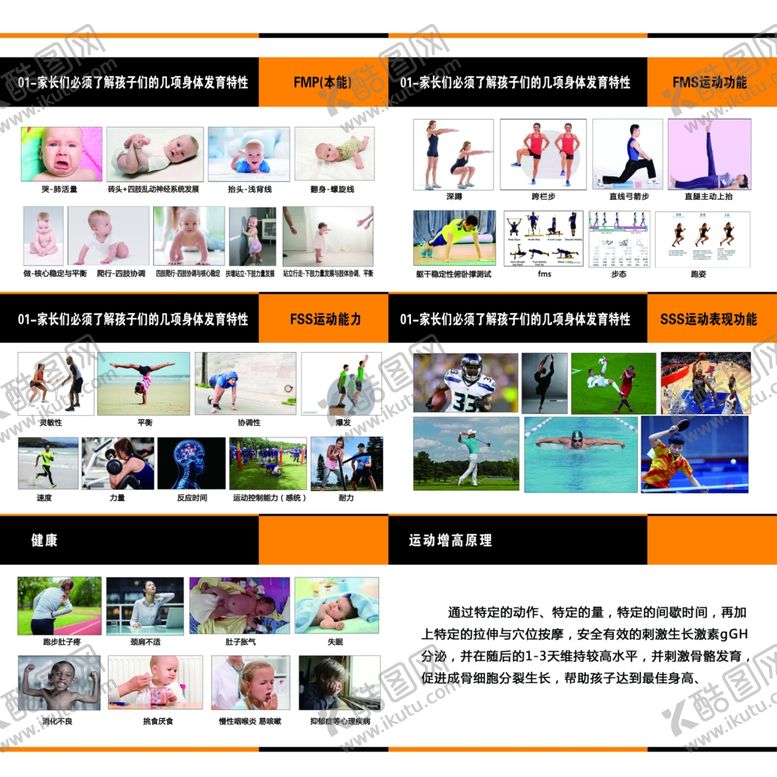 编号：78185310061736134429【酷图网】源文件下载-成长体能发育特征宣传图