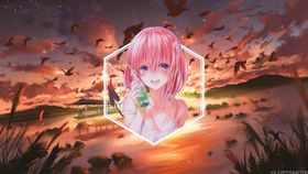 动漫壁纸少女故事天空特写