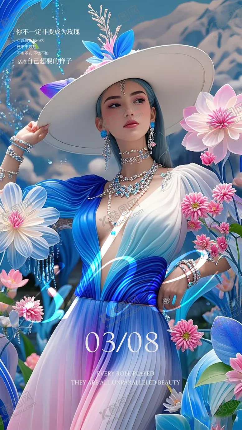 编号：38556703062004188985【酷图网】源文件下载-38女神节早安晨图宣传海报