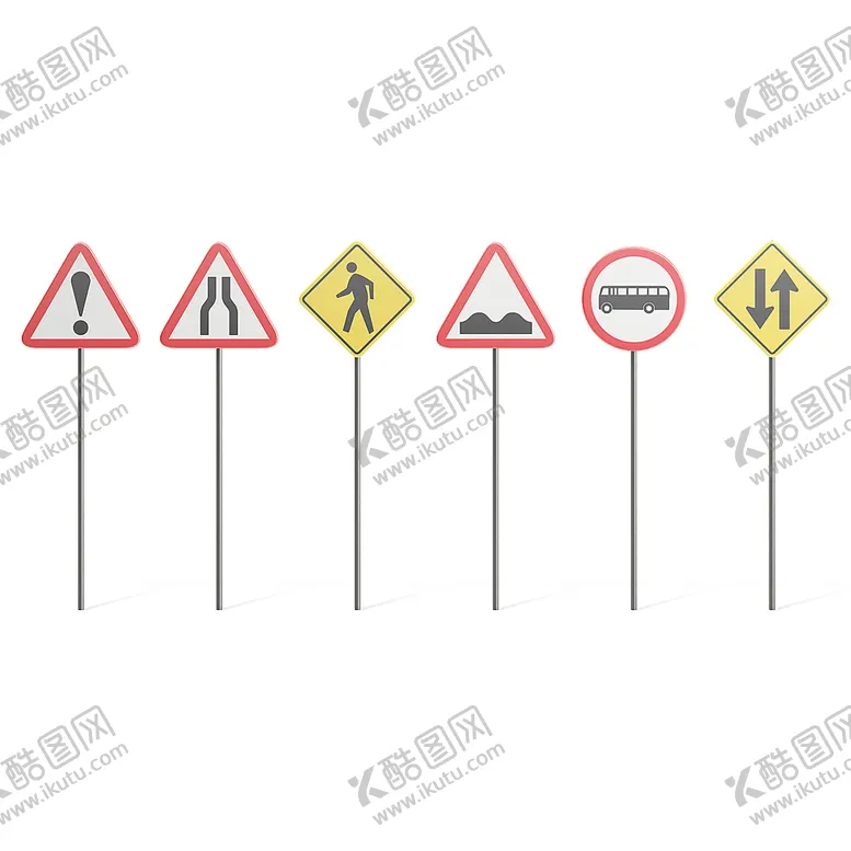 编号：61023910100652179631【酷图网】源文件下载-警示牌模型