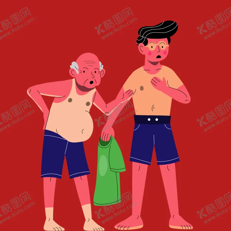 编号：68888002191554095358【酷图网】源文件下载-手绘亲子人物