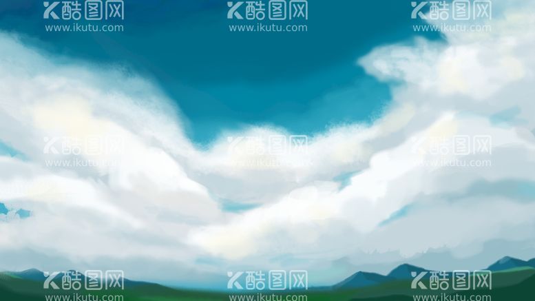 编号：17625009270737025723【酷图网】源文件下载- 创意手绘天空图片