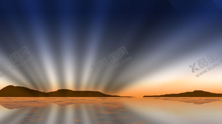 编号：54372407050232212830【酷图网】源文件下载-夕阳西下湖光山色