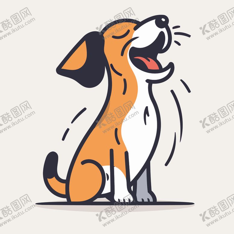 编号：43083202051210125386【酷图网】源文件下载-有趣狗狗卡通儿童插画