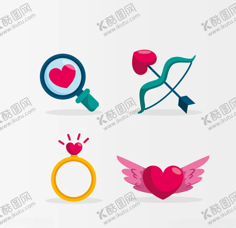 编号：44007904302352476822【酷图网】源文件下载-浪漫情人节元素