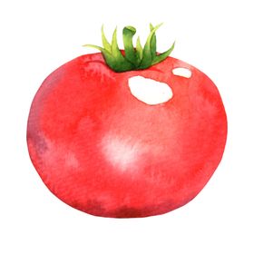 水彩创意插画水果
