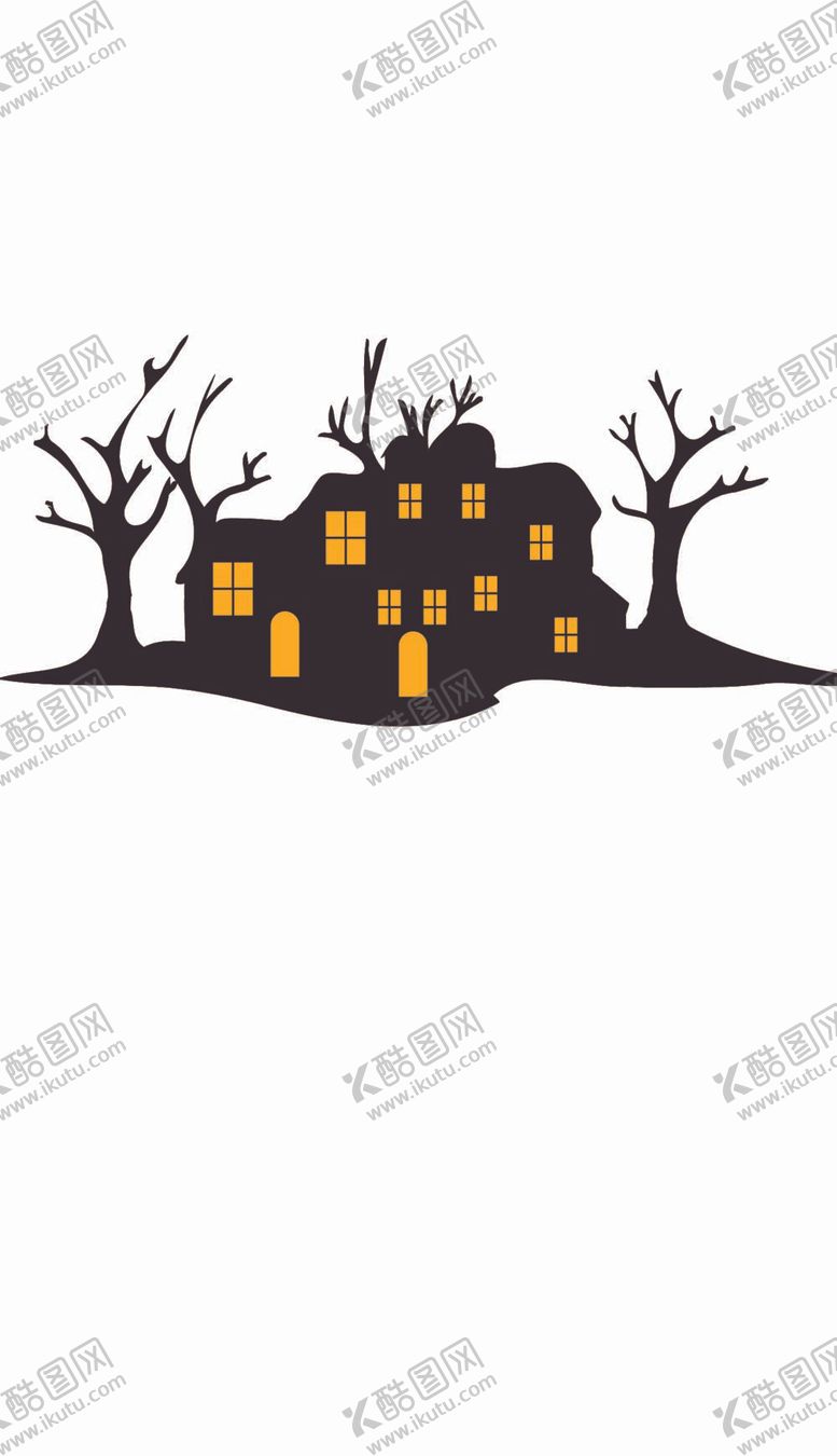 编号：82637009281150430935【酷图网】源文件下载-房子房屋万圣节屋子装饰矢量元素