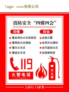 消防安全四懂四会