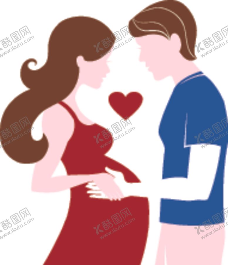 编号：14647409110831041005【酷图网】源文件下载-卡通孕妇矢量