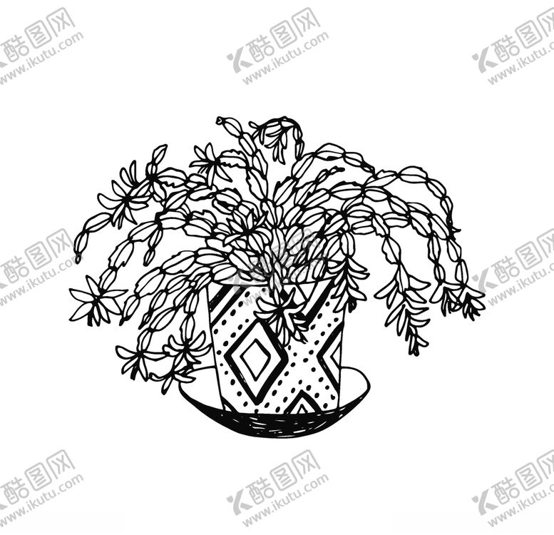 编号：76048210212347309480【酷图网】源文件下载-植物线条