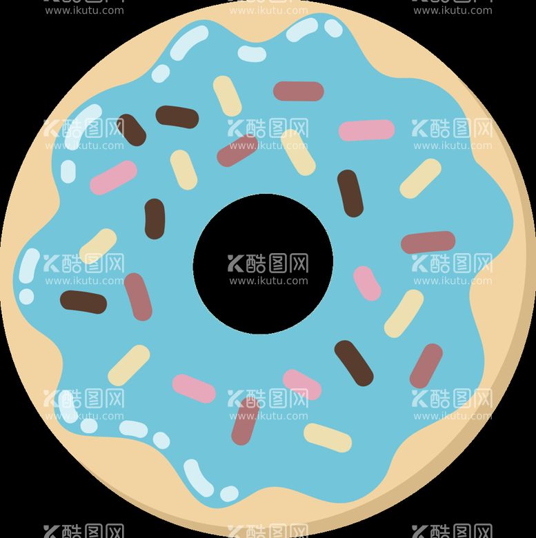 编号：34379610272024015719【酷图网】源文件下载-卡通甜甜圈          