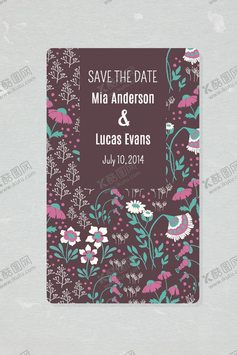 编号：27852209230550396397【酷图网】源文件下载-花草无缝背景海报