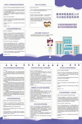 计划生育三折页