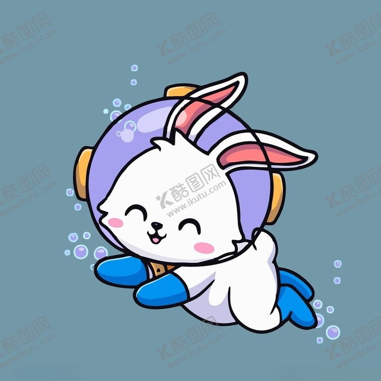 编号：30855801310710339592【酷图网】源文件下载-可爱小兔子矢量卡通插画