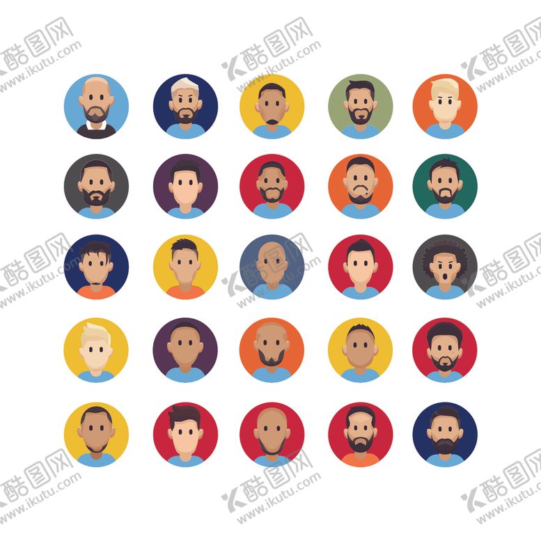 编号：29185107041814029426【酷图网】源文件下载-头像图库