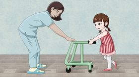 卡通创意人物配图插画