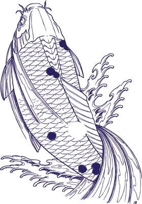 传统鲤鱼图案