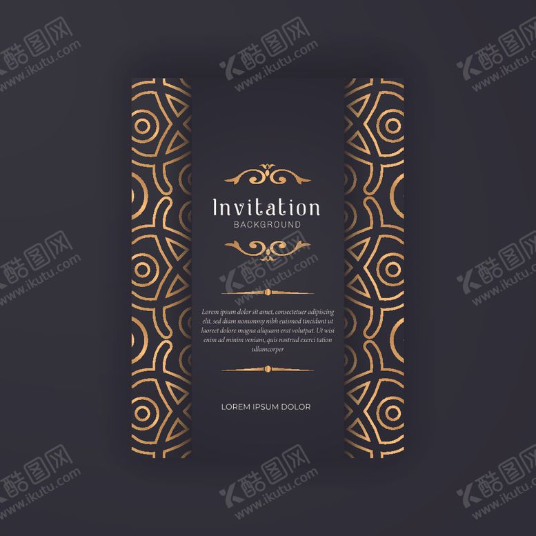 编号：10314909260912479145【酷图网】源文件下载-金色花纹