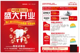 盛大开业促销海报