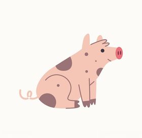 卡通小猪