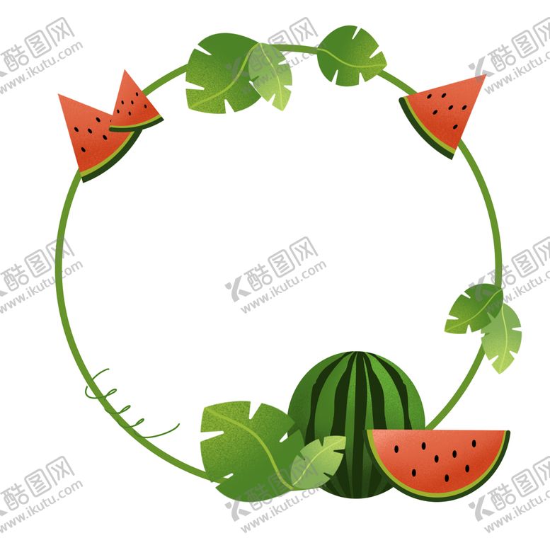 编号：70642909200528429314【酷图网】源文件下载- 西瓜边框 