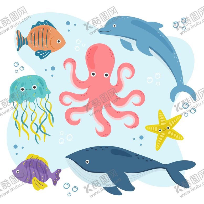 编号：56730809171753158043【酷图网】源文件下载-海洋生物