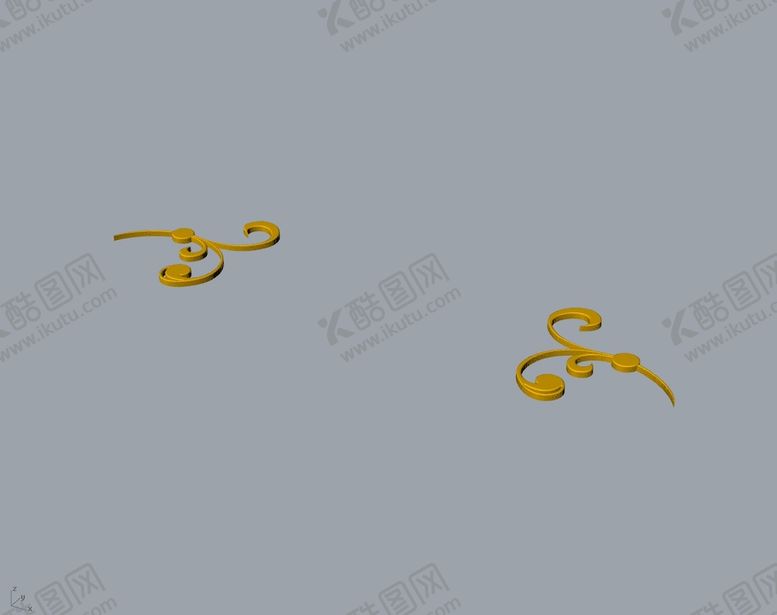 编号：96141301292337152636【酷图网】源文件下载-CAD装饰小品3D模型 