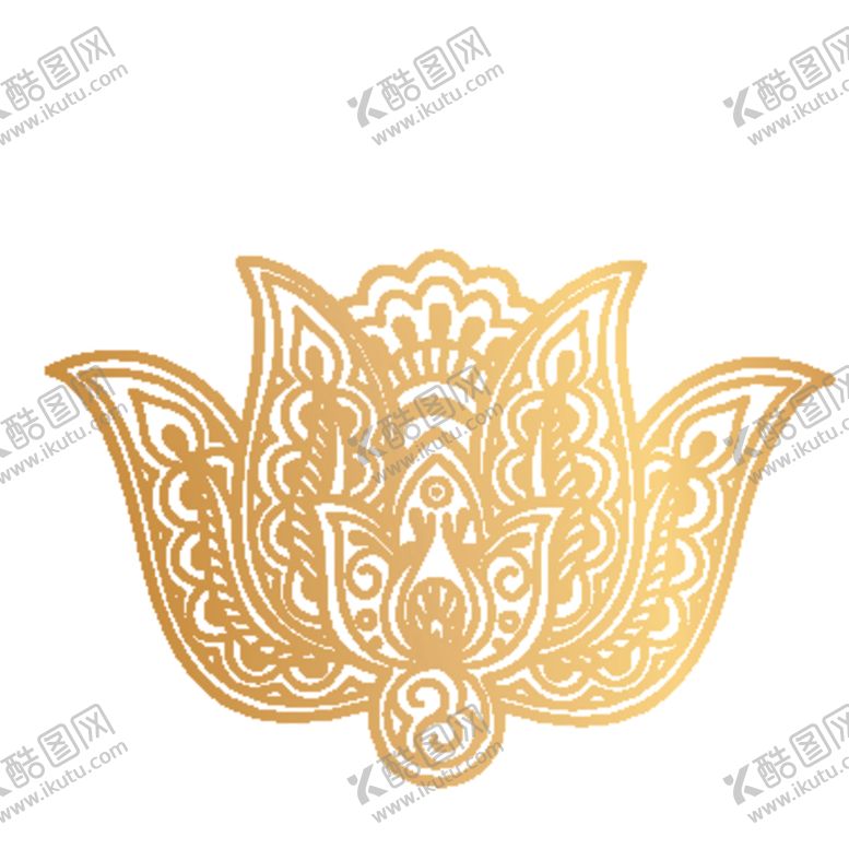 编号：97396909111259194044【酷图网】源文件下载-创意金色花纹图案设计