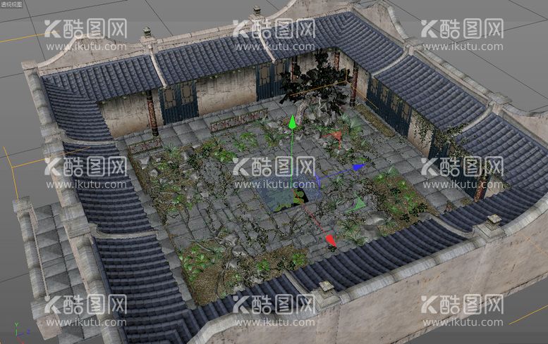 编号：13041212231358098825【酷图网】源文件下载-C4D模型建筑物