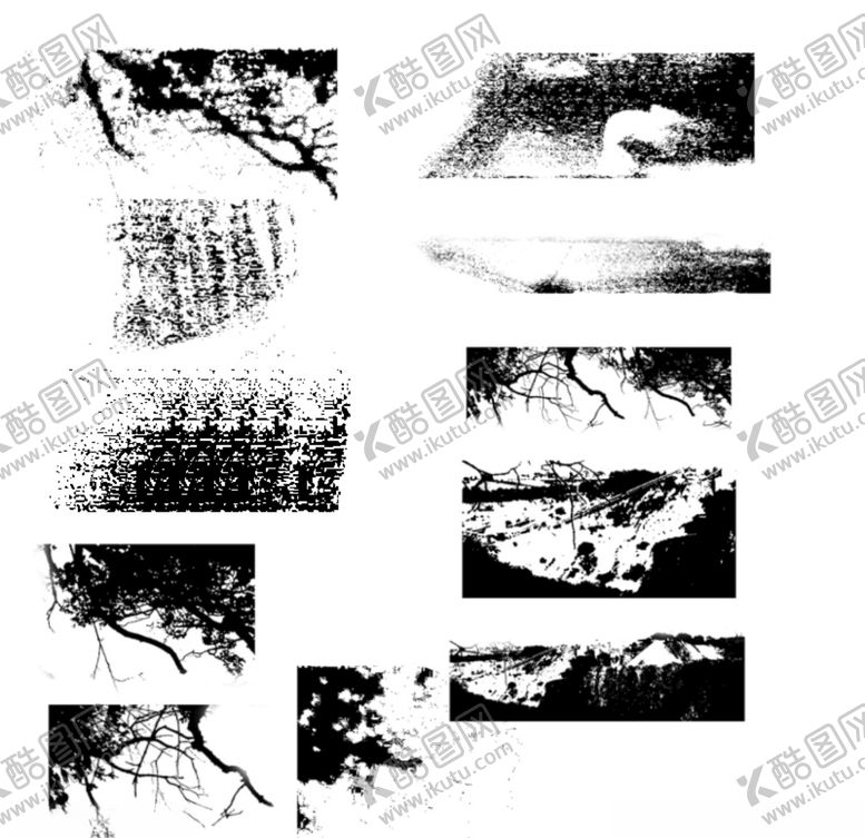 编号：39131906161703001900【酷图网】源文件下载-ps破旧底纹笔刷