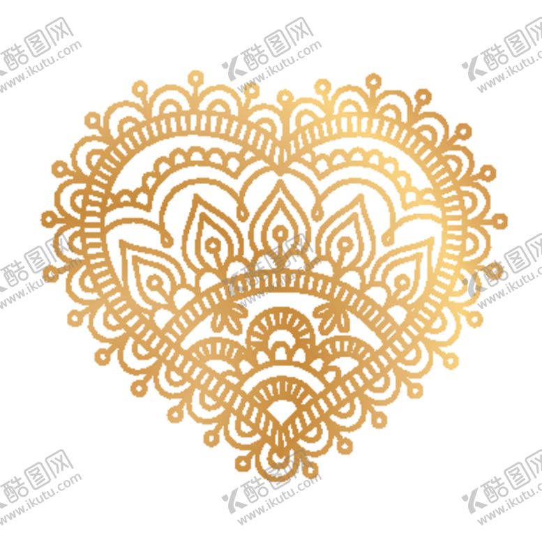 编号：42704509211156194468【酷图网】源文件下载-创意金色花纹图案设计