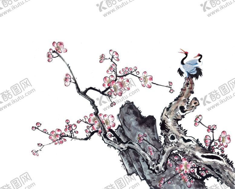 编号：56887405180830373598【酷图网】源文件下载-中国风水墨梅