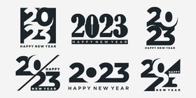 2023字体设计新年