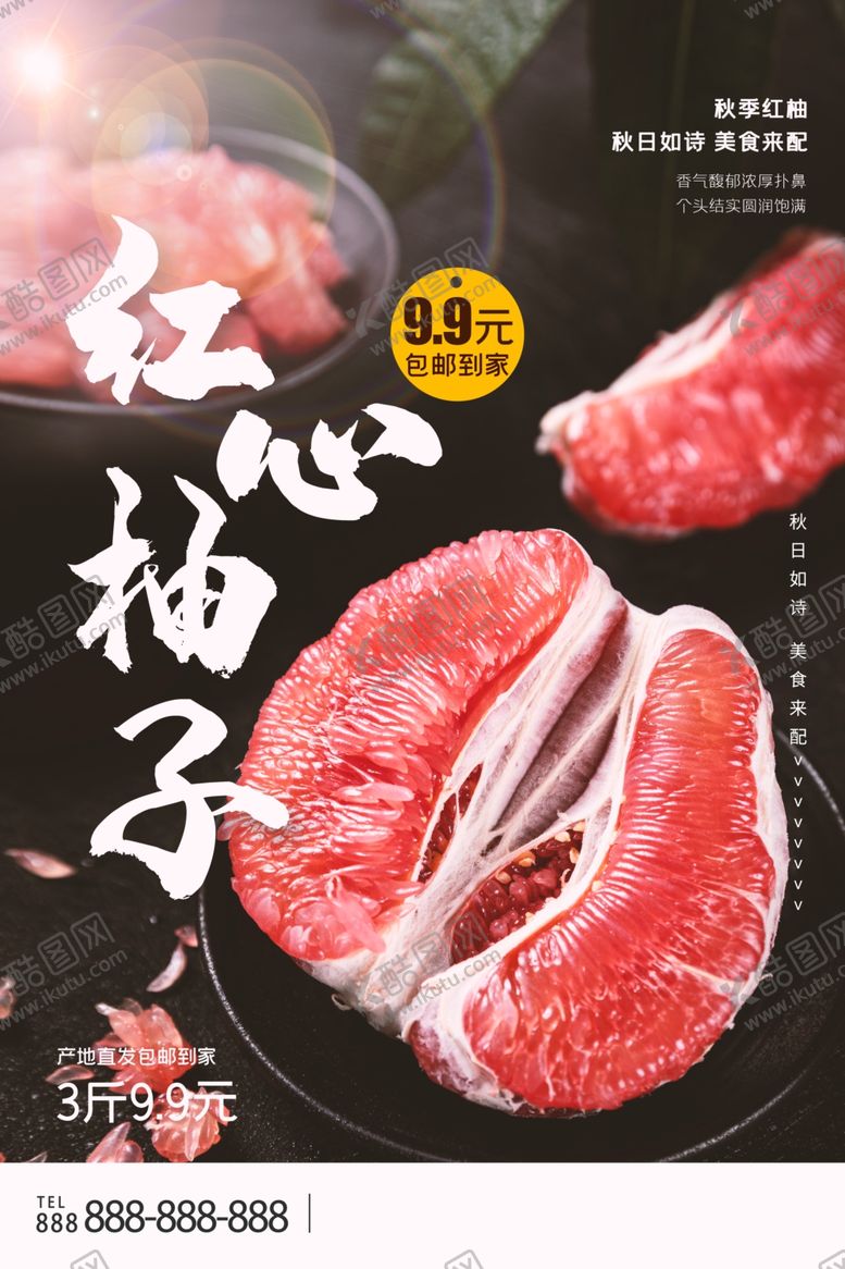 编号：60339909241417422792【酷图网】源文件下载-柚子海报