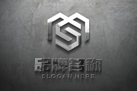 logo样机 标志样机 字体样