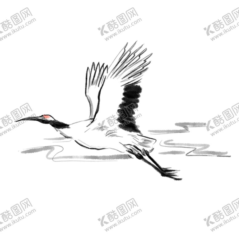 编号：43586805160908004374【酷图网】源文件下载-仙鹤