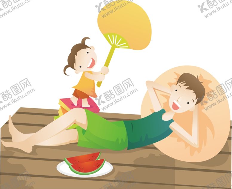 编号：59121007040353493413【酷图网】源文件下载-父亲节插画