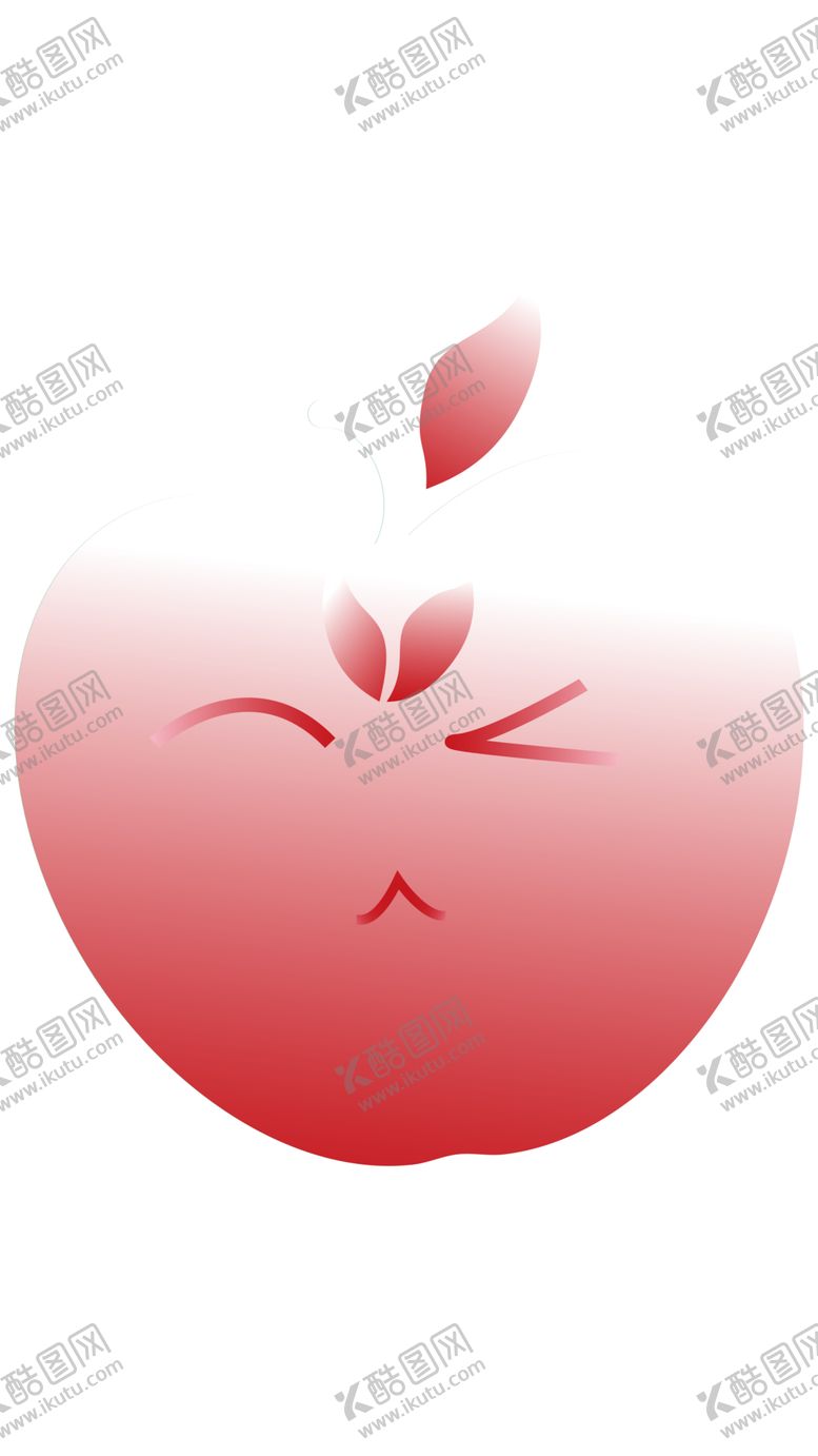 编号：93317610141453354748【酷图网】源文件下载-可爱红苹果