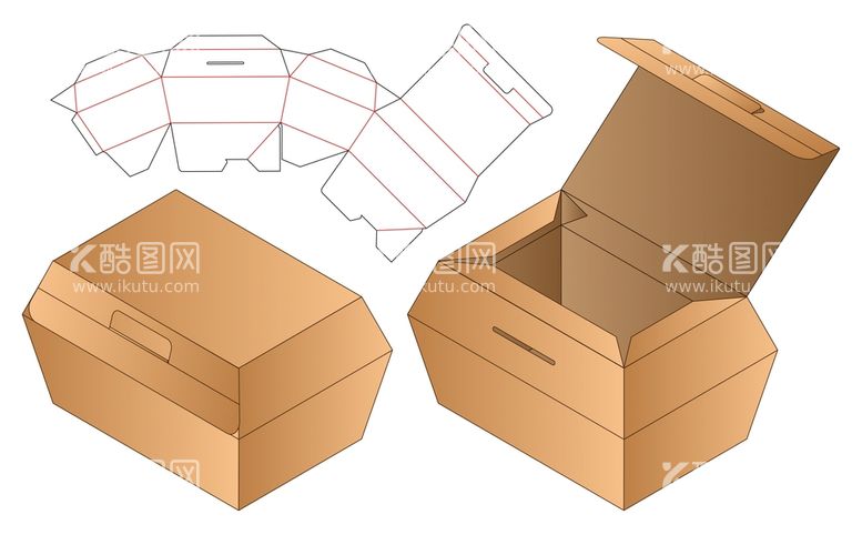 编号：95526810190153096107【酷图网】源文件下载-包装盒刀模