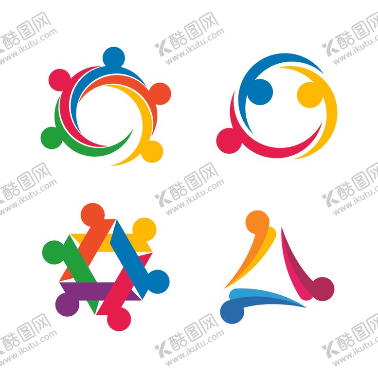 编号：43396903231000193388【酷图网】源文件下载-抽象人物图标
