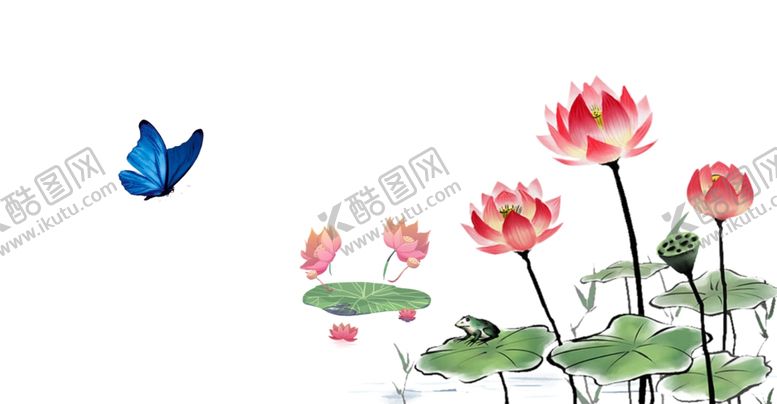 编号：74004509240327012010【酷图网】源文件下载-荷花背景