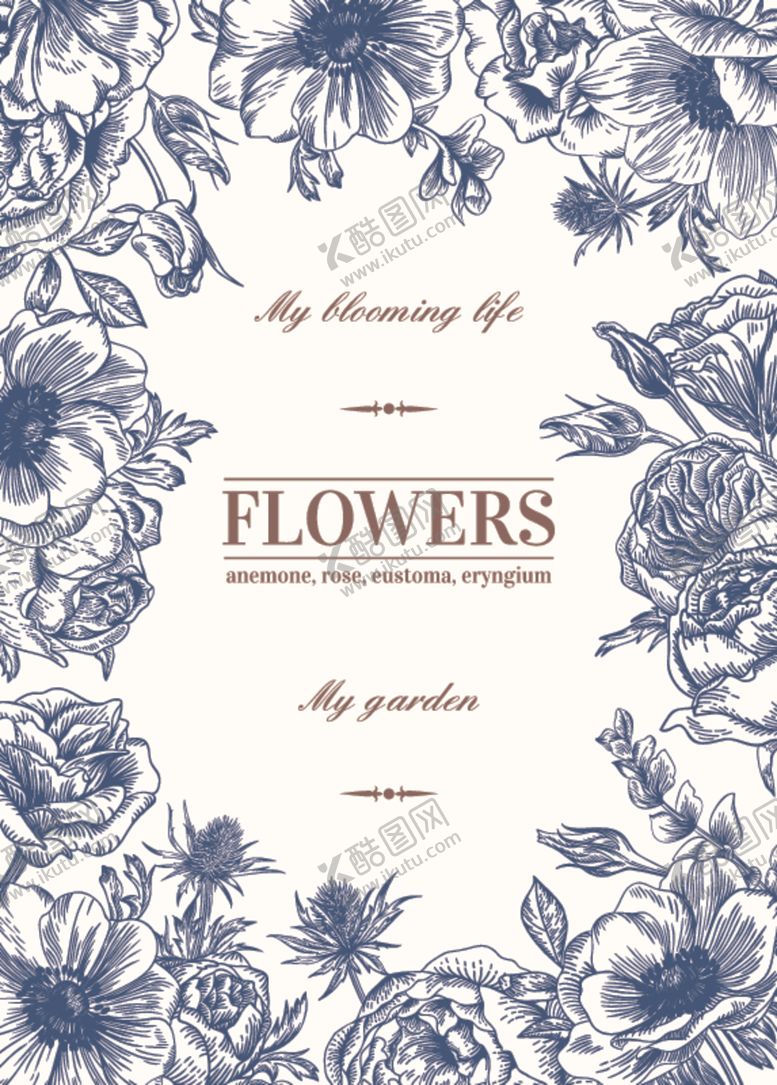 编号：54555809250223399712【酷图网】源文件下载-水彩手绘植物花鸟卡片