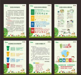垃圾分类城市绿化绿色家园讲究卫生校园卫生