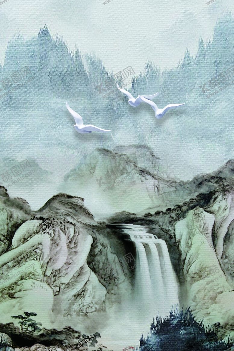 编号：69273206271509387369【酷图网】源文件下载-水墨装饰画