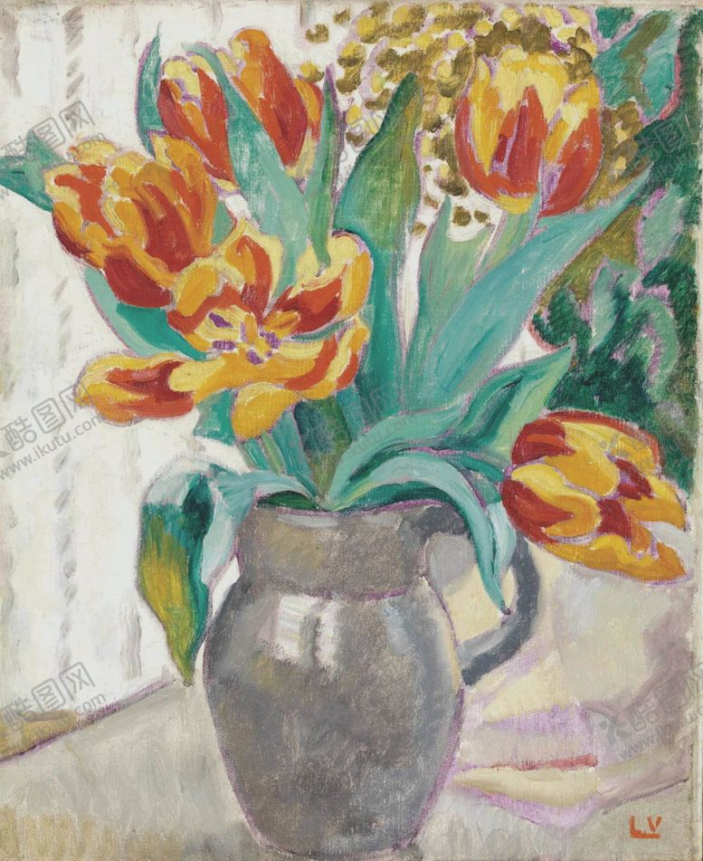 编号：33532309191139386144【酷图网】源文件下载-植物花朵装饰油画