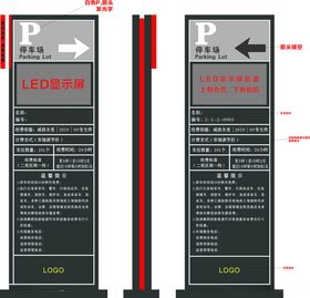 停车场停车导视牌