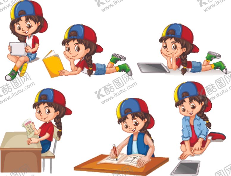 编号：82122309211246289233【酷图网】源文件下载-卡通女孩