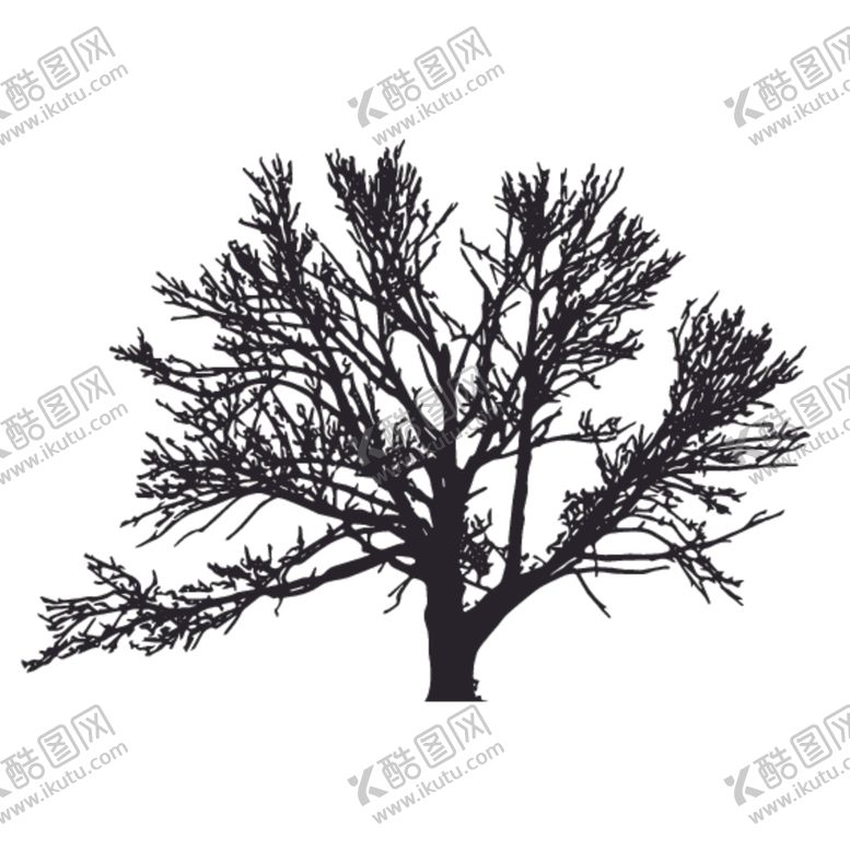 编号：39040310041542181787【酷图网】源文件下载-植物树木剪影